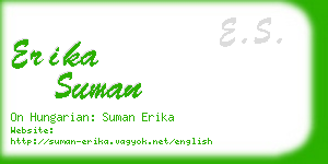 erika suman business card